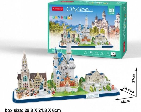 Cubicfun Puzzle 3D Stadtlinie Bayern