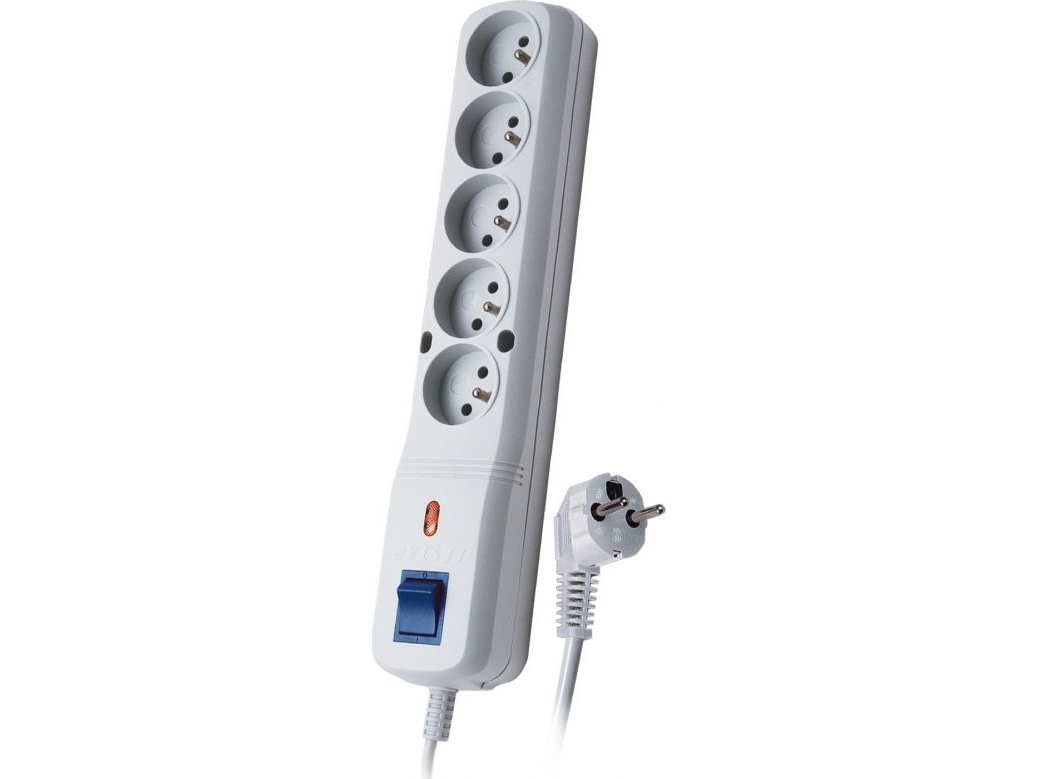 Lestar Lf-530Wa 5Wa Überspannungsschutz Steckdosenleiste 5 Steckdosen 3 M Grau (Lf530wa3mgray)
