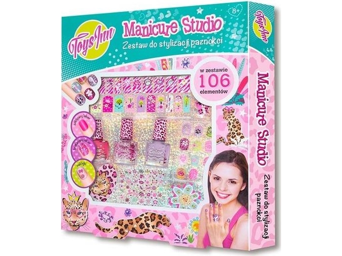 Nailart Set - Manicure Studio 3 Lacke Panther In Einer Box Stn 5966