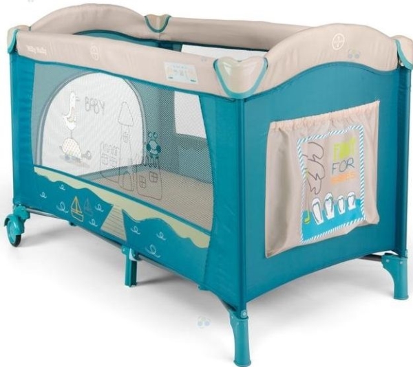 Milly Mally Milly Mally Mirage Blue Bird Cot Mirage Blue Bird Cot (0445, Milly Mally)