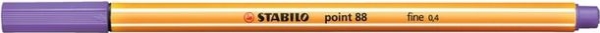 STABILO point 88, Purppura, Oranssi, Purppura, 0,4 mm, Kahdeksankulmainen, Metalli, Saksa