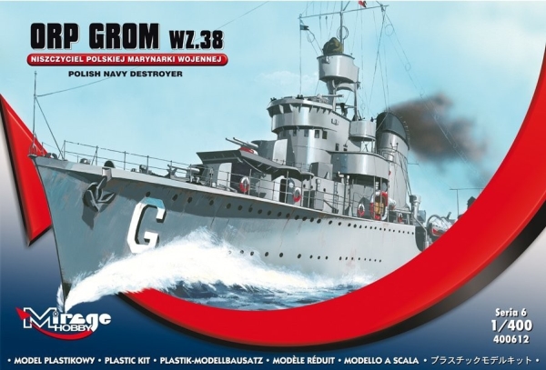 Mirage ORP GROM wz 38-bådsmodel