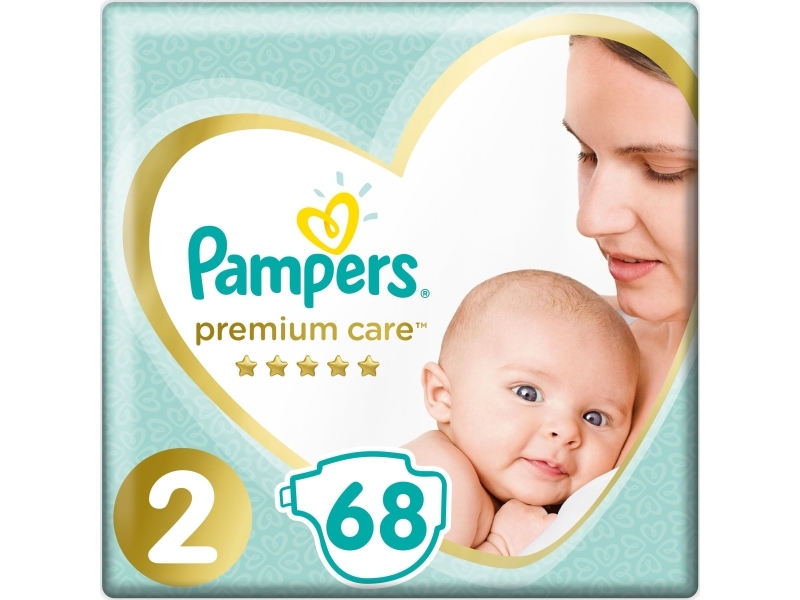 Billede af Sauskelns Pampers Premium Care Value Pack, 2 Dydis, 68 Vnt.