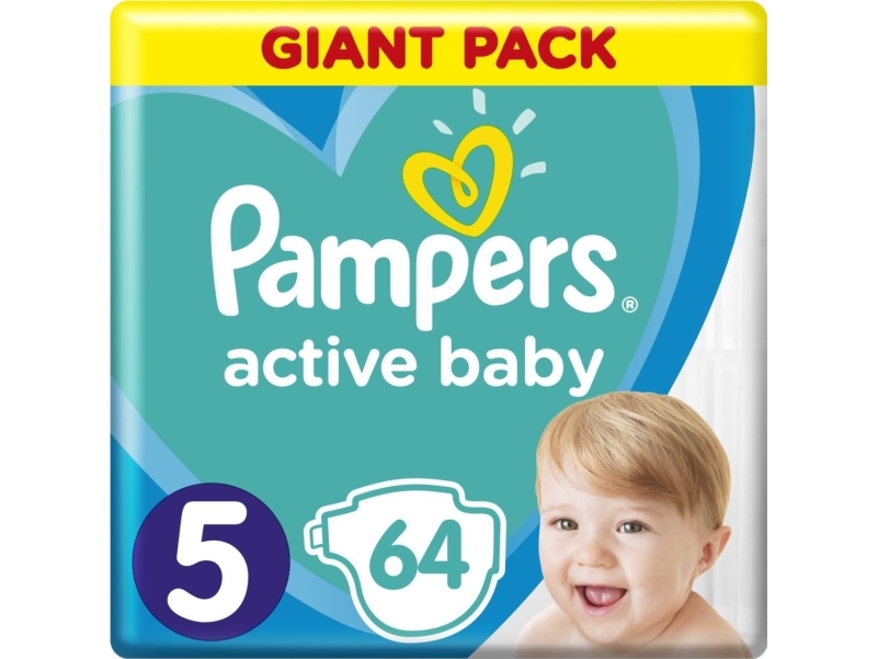 Billede af Pampers Active Baby 5 Bleer, 11-16 Kg, 64 Stk.