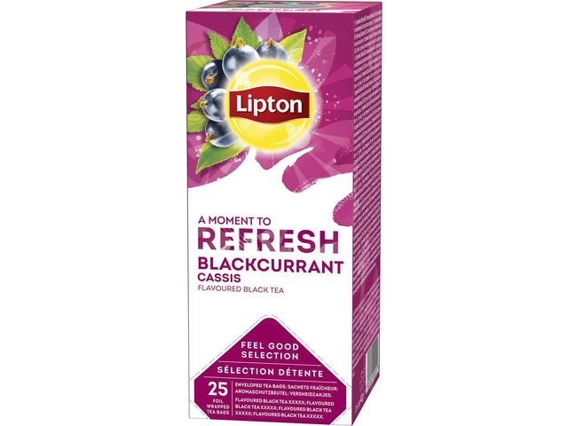 Staples Herbata Lipton Classic Blackcurrant Koperta 25/P
