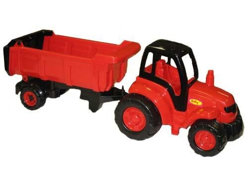 Polesie 0445 "Mistrz" Traktor Mit Großem Anhänger Im Netz - 0445 Polesie