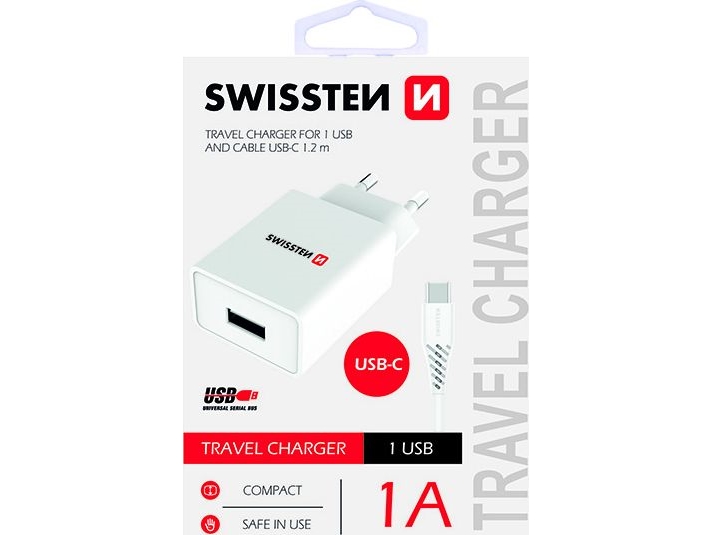 Swissten 1X Usb-A 1 A Ladegerät (22063000)