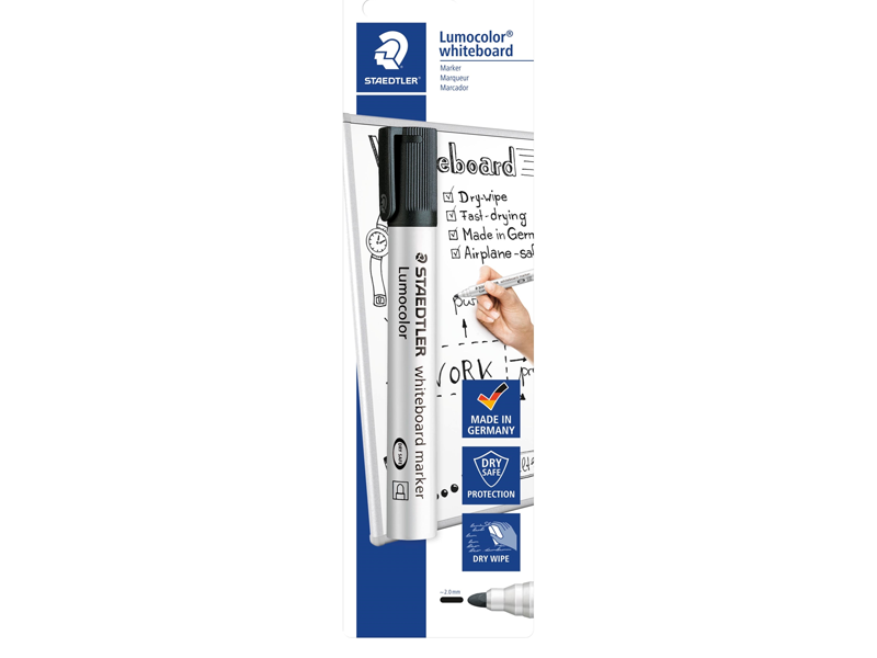 Staedtler Lumocolor WB-marker 2mm Sort 1/Bk