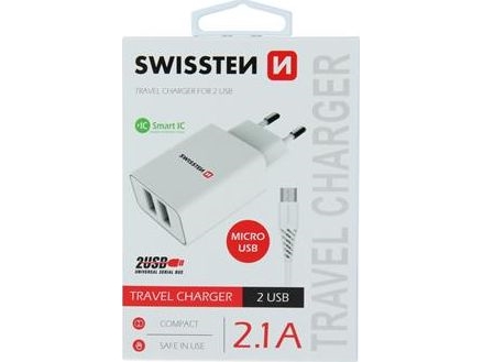 Swissten Ladegerät 2X Usb-A 3 A (22051000)
