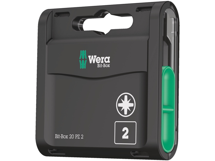 Wera Bit-Box 20 PZ, 15 styck, Pozidriv, PZ 2, Metall, Plast, 20x PZ 2x25 mm, CE | Verktyg & Verkstad - Skruvmejsel - Övriga | GameStuff