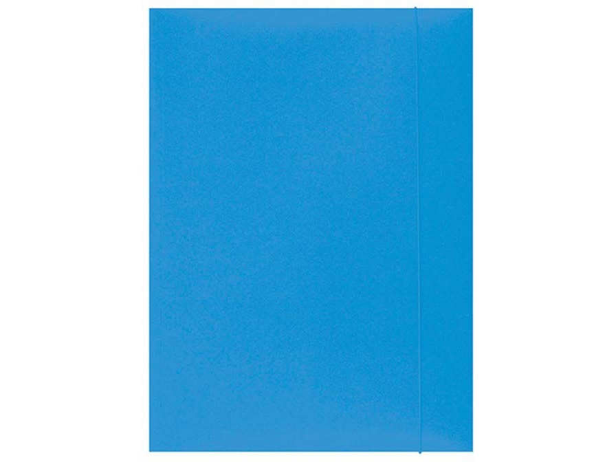 Office Products Mappe Mit Gummiband Office Products, Pappe, A4, 300 Gsm, 3-Fach, Hellblau
