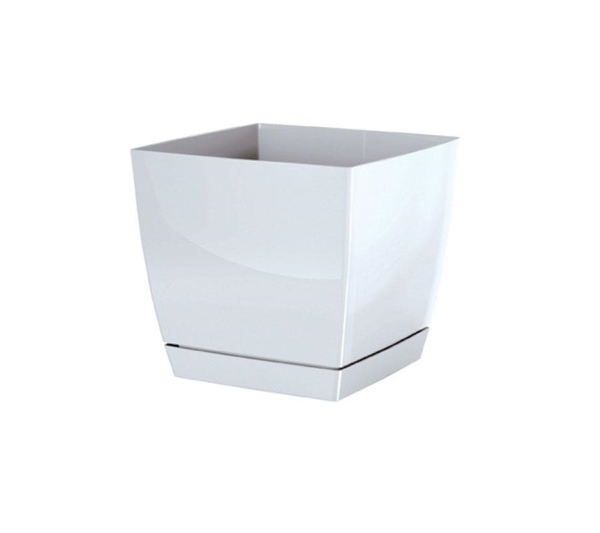 Prosperplast Prosper Plast dukp210-s449 21 x 21 x 19,2 cm Coubi urtepotte - hvid