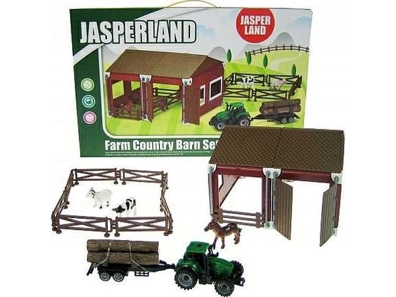 Hippo Homestead 51 genstande + traktor i en kasse