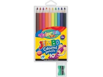 Patio Colorino Kids Jumbo Runde Farveblyanter, 10 Farver, 33091Ptr
