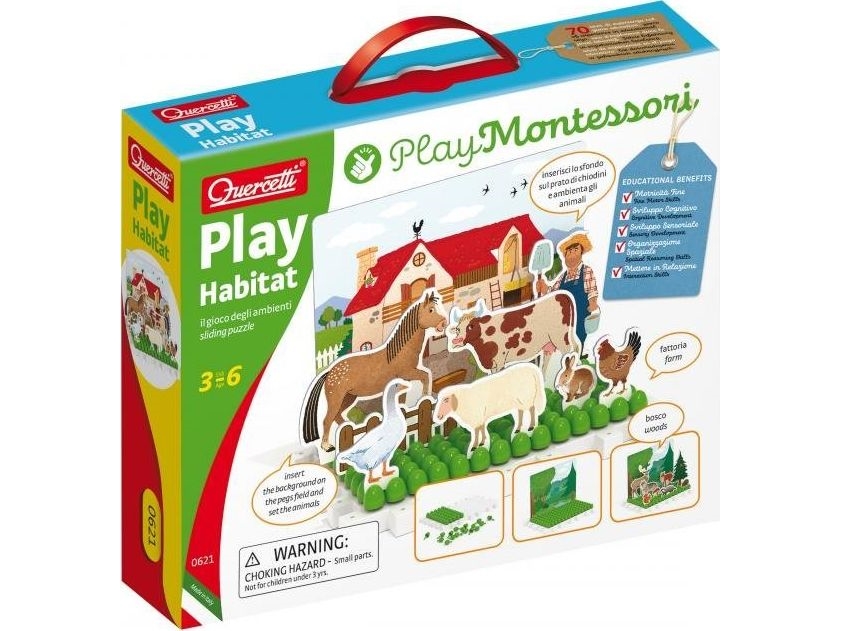 Quercetti Montessori Play Magnet-Puzzle – Spiel Mit Der Umwelt