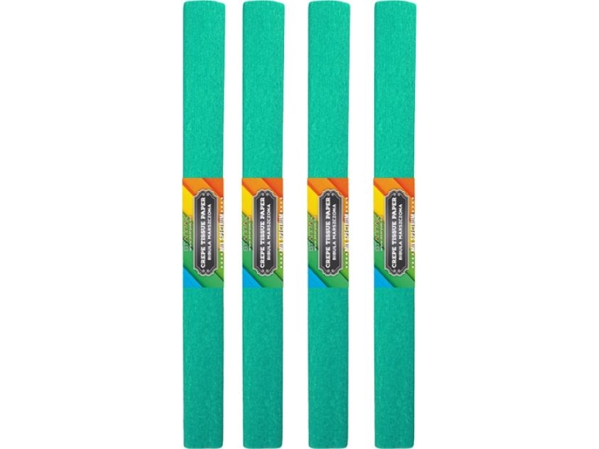 Starpak krøllet papir 50x200 cm turkis 10 stk.
