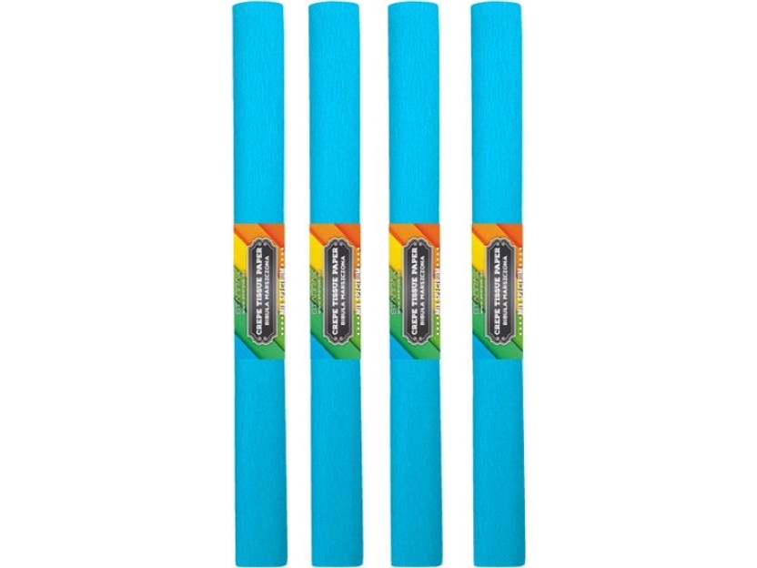 Starpak krøllet silkepapir 50x200cm blå lys 10 stk.