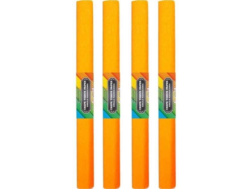 Starpak krøllet silkepapir 50x200cm lys orange 10 stk.