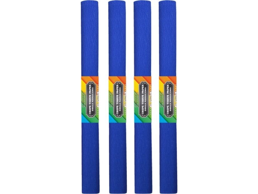 Starpak krøllet silkepapir 50x200cm blå mørk 10 stk.