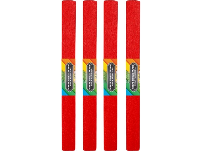 Starpak krøllet silkepapir 50x200cm rød mørk 10 stk.