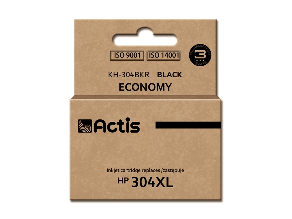 Actis Kh-304Bkr Tintenpatrone (Ersatz Für Hp 304Xl N9k08ae Prämie 20Ml Schwarz), Hohe (Xl-) Ausbeute, Tinte Auf Pigmentbasis, 20 Ml, 1 Stück(E), Einz