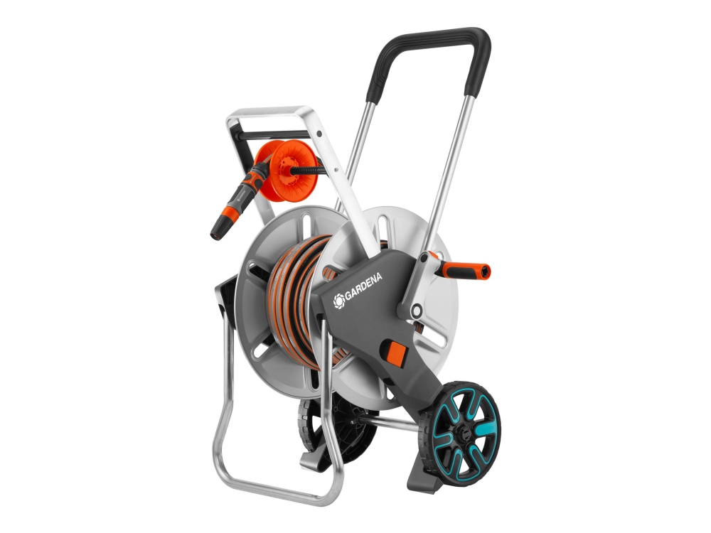 Gardena SLANGEVOGN AQUAROLL M EASY METAL SÆT | Trädgården - Bevattning av trädgårdar - Trädgårdsslangar | GameStuff