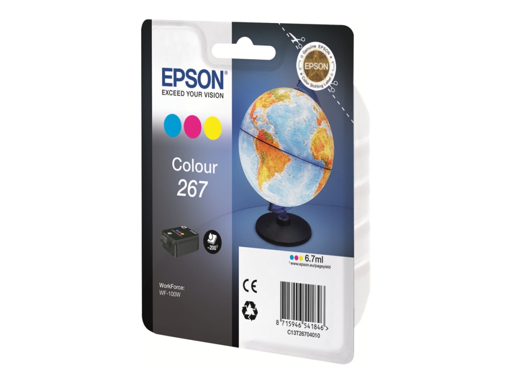 Tintenpatrone Epson T267040, 600 Seiten, Cyan/Gelb/Magenta