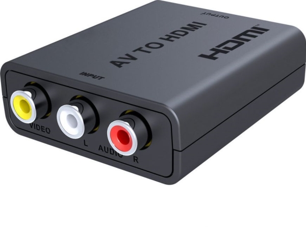 Adapteris Av Premiumcord Rca (Cinch) X 3 - Hdmi + Usb-A Juoda (Khcon-47)