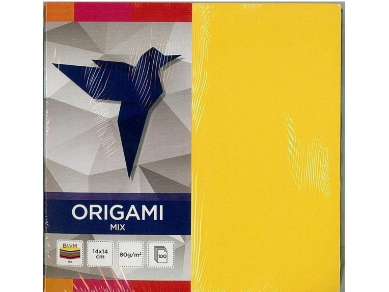 Interdruk Origami 14X14cm, 100 Kartek (210398)