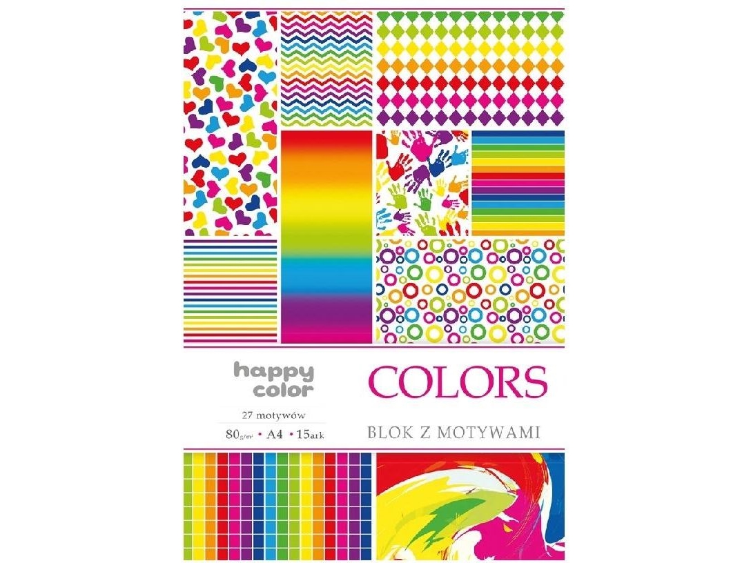 Happy Color Blok A4/10 Z Motywami Colors Happy Color |