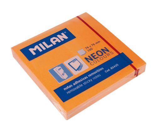 Milan Neonkarten 75X75 Mm Orange