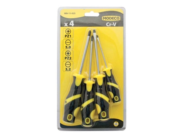 Modeco Fitting Screwdrivers 4 Pcs Mn-11-025