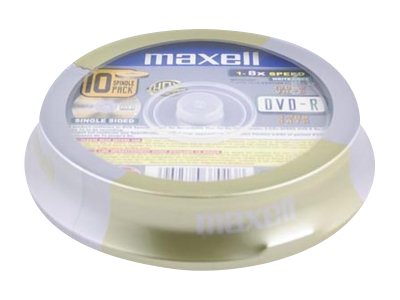 Maxell DVD-R 4,7GB 16X 10-Pack, DVD-R, Kakkulaatikko, 10 kpl, 4,7 GB