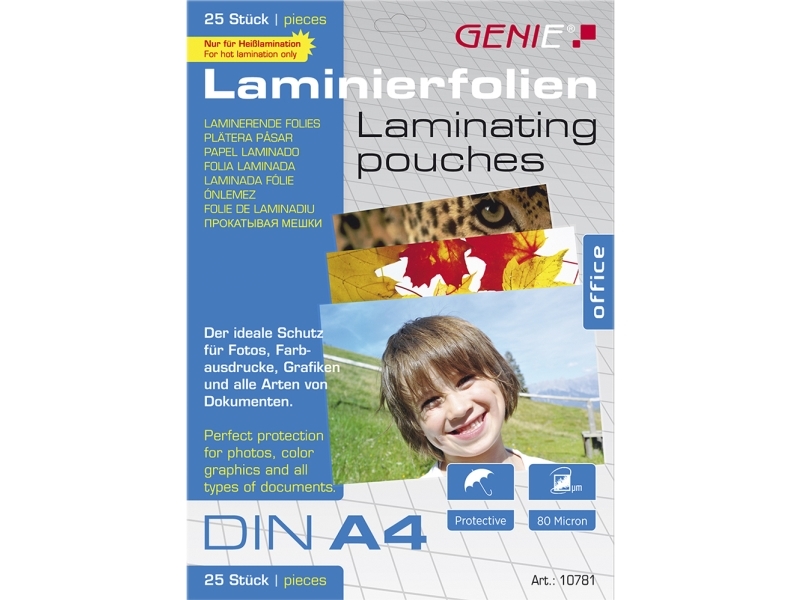 Genie 10781, Transparent, A4, 303 Mm, 216 Mm, 4 Mm, 342 G