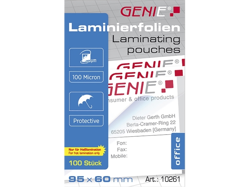Genie 10261, Transparent, 95 X 60, 90 Mm, 60 Mm, 10 Mm, 132 G