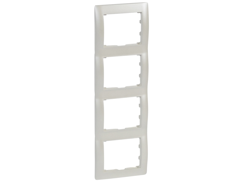Legrand Vierfach-Rahmen Sistena Life Pearl 771508