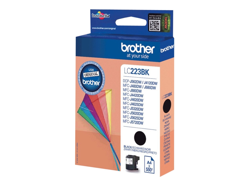 Brother Lc223bk - Sort - Original - Blækpatron - For Brother Dcp-J4120dw, Dcp-J562dw, Mfc-J4420dw, Mfc-J4625dw, Mfc-J5320dw, Mfc-J5625dw