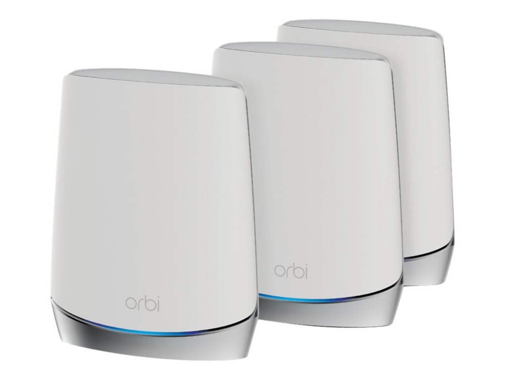 NETGEAR Orbi RBK753 - - Wifi-system - (router, 2 förstärkare) - upp till 5651 kvadratfot - mesh - 1GbE - Wi-Fi 6 - Trippelband | Datortillbehör - Nätverk - MESH | GameStuff