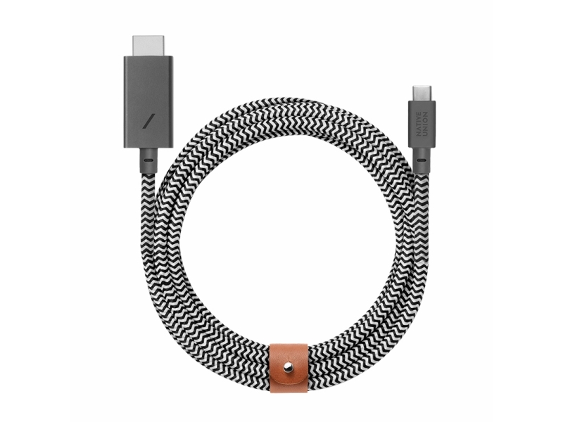 Kabel USB Native Union USB-A - HDMI 3 m Szary (NTU024ZEB)