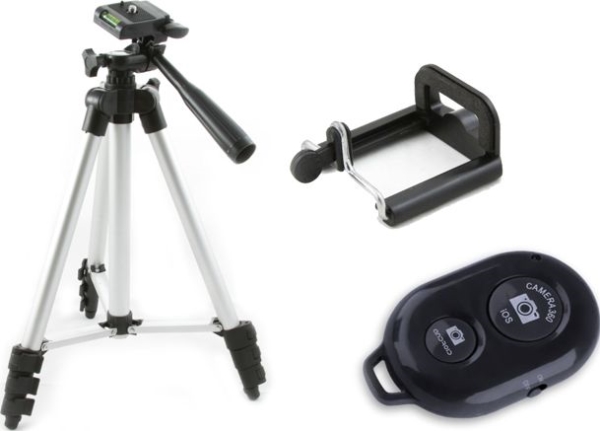 Ketai Tripod Tripod 100 Cm + Remote Control Phone Holder Set 3In1