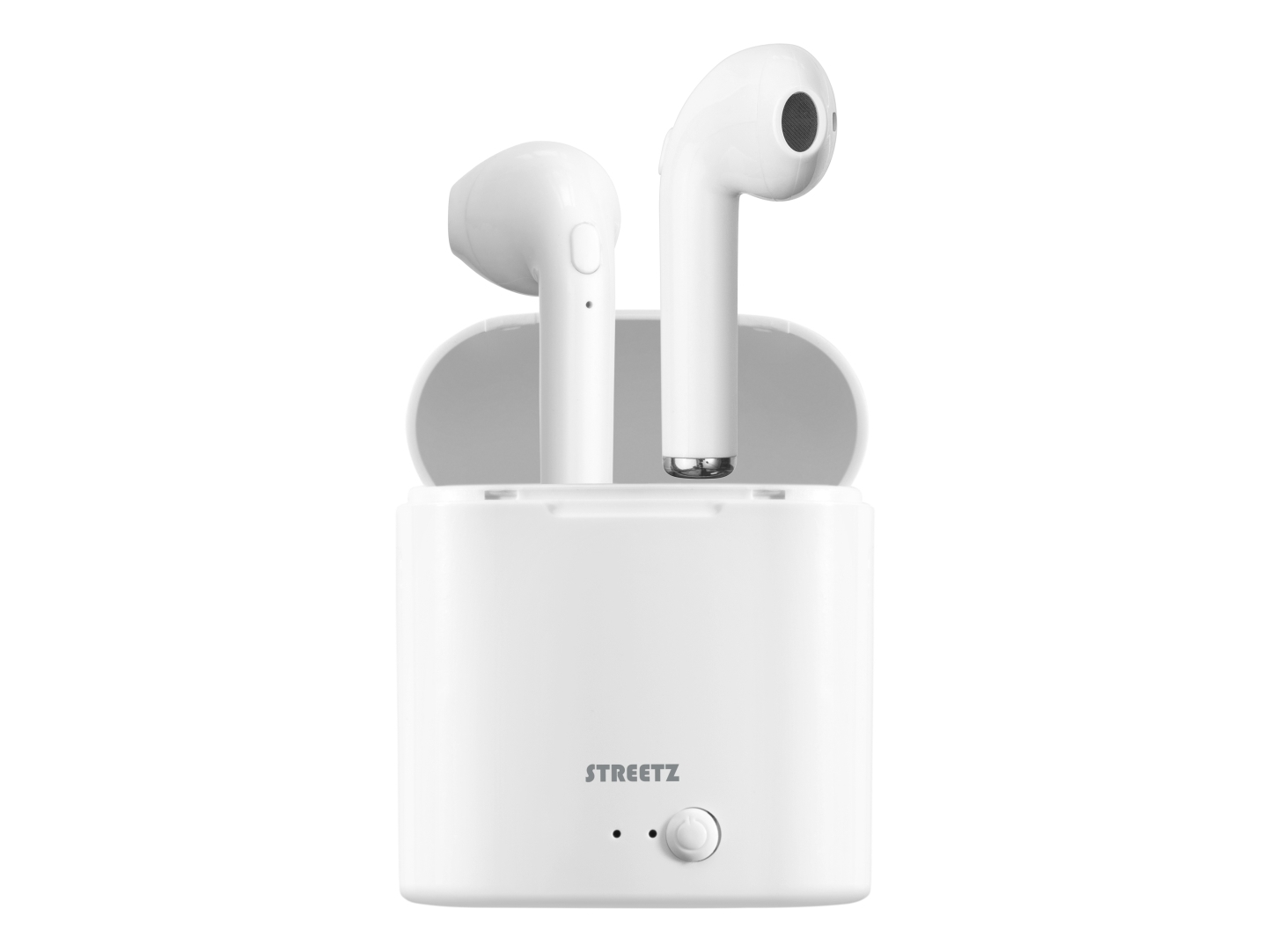 Kopfhörer Streetz True Wireless, 350 Mah Mit Box, Bt5 Weiß / Tws-0008