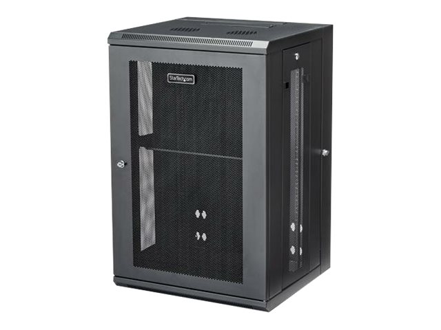 Startech.Com 18He 19 Zoll Wand Netzwerkschrank - 40,5Cm Tiefes, Mit Scharnieren Versehenes, Abschließbares It/Netzwerk Rack - Inkl. Fachboden Und Per