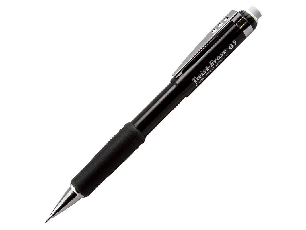 Stiftblyant Pentel Twist Erase QE515 0,5 mm sort