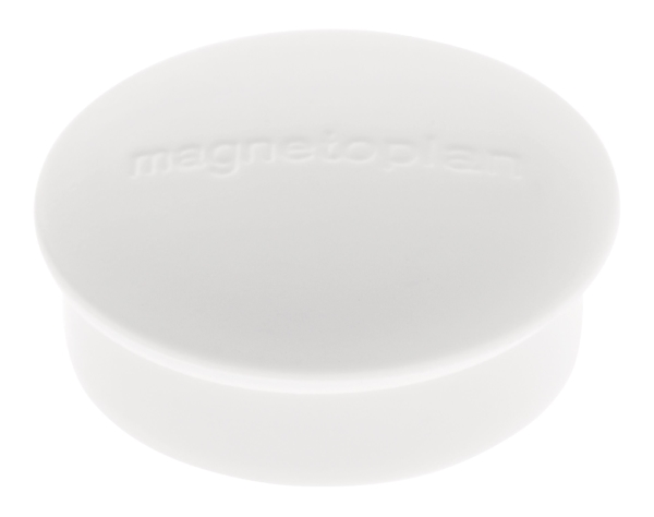 Magnetoplan 1664600, Tafelmagnet, Weiß, 0,1 Kg, 19 Mm, 7 Mm, 10 Stück(E)