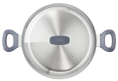 Tefal Daily Cook G713sb, Gemischtes Set, Edelstahl, Edelstahl, Titan, Grau, Glas