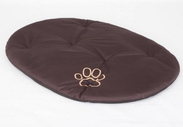 Hobbydog Oval Pillow - Dark Brown R5
