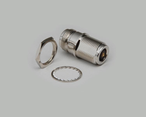 Bkl Electronic 0404044, N-Stik, Hunstik/Hunstik, 50 Ohm (O), Sølv, 0,035 G