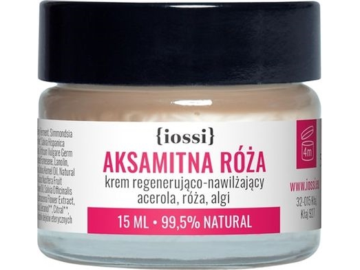 Iossi Face Creme Velvet Rose Acerola/Rose/Algae Regenerierend Und Feuchtigkeitsspendend 15Ml