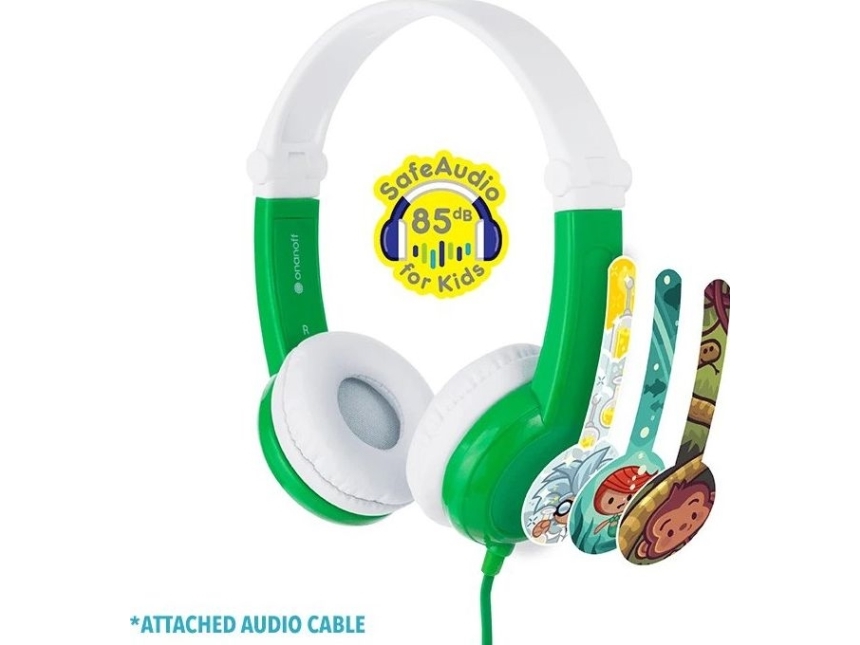 Kopfhörer Für Kinder 3+, 85Db, Mit Mikrofon Connect Grün