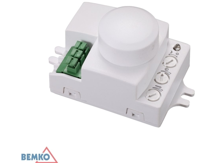 Bemko Mikrobølgesensor 1200W 360° Ip20 Rektangulær Hvid Mini (B52-Ses72wh)
